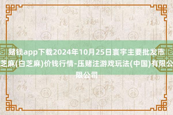 赌钱app下载2024年10月25日寰宇主要批发市集芝麻(白芝麻)价钱行情-压赌注游戏玩法(中国)有限公司