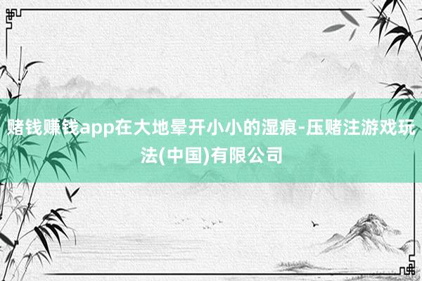 赌钱赚钱app在大地晕开小小的湿痕-压赌注游戏玩法(中国)有限公司
