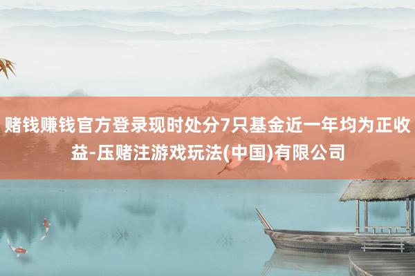 赌钱赚钱官方登录现时处分7只基金近一年均为正收益-压赌注游戏玩法(中国)有限公司
