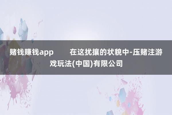 赌钱赚钱app        在这扰攘的状貌中-压赌注游戏玩法(中国)有限公司