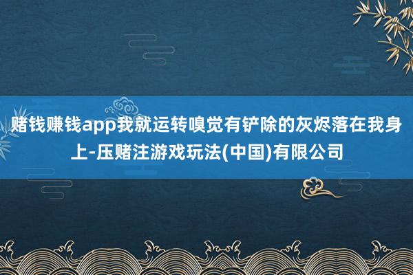 赌钱赚钱app我就运转嗅觉有铲除的灰烬落在我身上-压赌注游戏玩法(中国)有限公司
