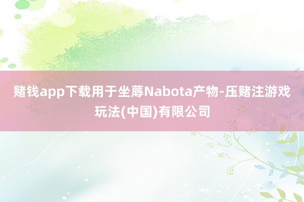 赌钱app下载用于坐蓐Nabota产物-压赌注游戏玩法(中国)有限公司