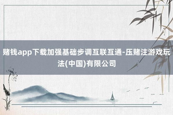 赌钱app下载加强基础步调互联互通-压赌注游戏玩法(中国)有限公司