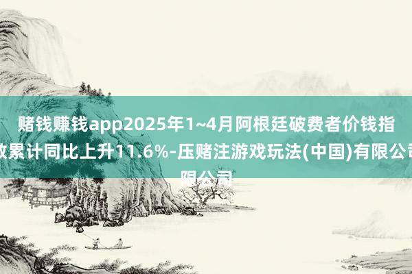 赌钱赚钱app2025年1~4月阿根廷破费者价钱指数累计同比上升11.6%-压赌注游戏玩法(中国)有限公司